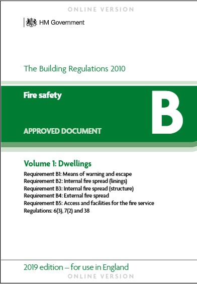 Approved Doc B (fire safety) volume 1: Dwellings, 2019 edition incorporating 2022 and 2022 amendments