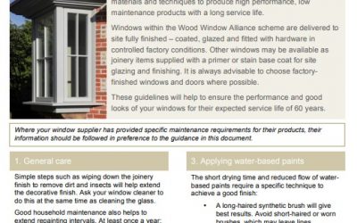 Advice on maintenance of timber windows
