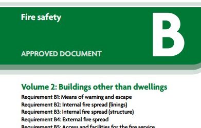 Approved Doc B (fire safety) volume 2: Buildings other than dwellings, 2019 edition incorporating 2022 and 2022 amendments
